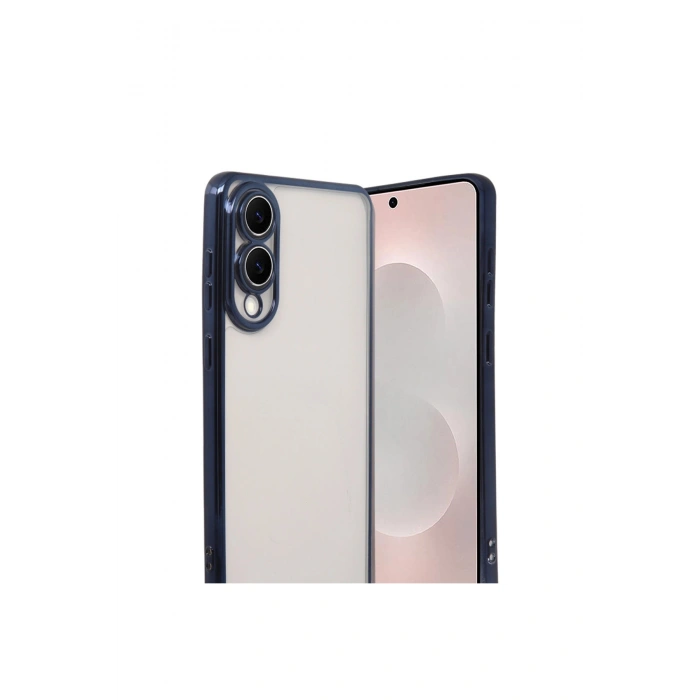 Samsung Galaxy S25 Edge Lensli Silikon - Lacivert