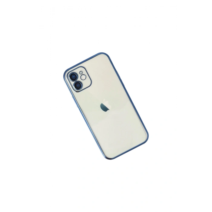 İphone 12 Kılıf Lensli Silikon - Lacivert