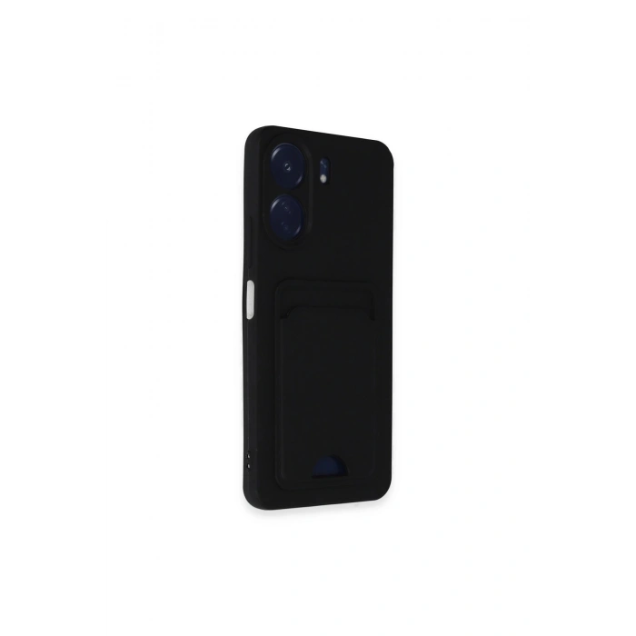 Redmi 13c Kılıf Kelvin Kartvizitli Silikon - Siyah