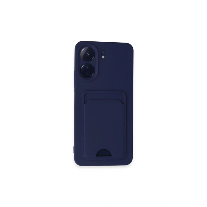 Redmi 13c Kılıf Kelvin Kartvizitli Silikon - Lacivert