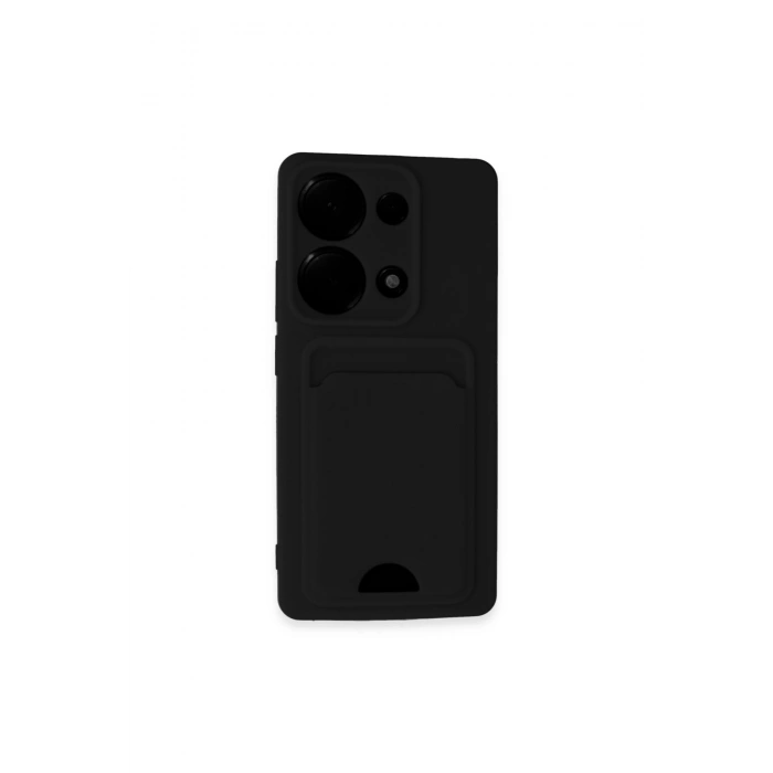 Redmi Note 13 Pro 4g Kılıf Kelvin Kartvizitli Silikon - Siyah