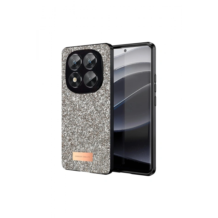 Onegif Redmi Note 14 Pro 5g Bright Simli Kapak - Gold