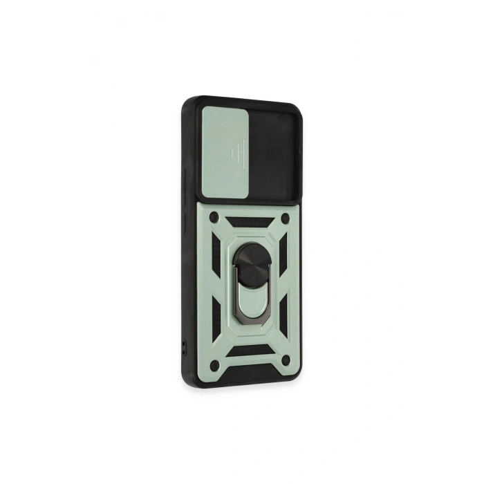 Mi 12t Pro Kılıf Pars Lens Yüzüklü Silikon - Yeşil