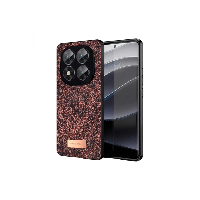 Onegif Redmi Note 14 Pro 5g Bright Simli Kapak - Derin Mor