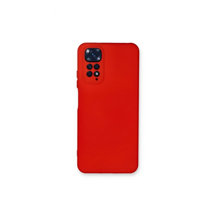 Redmi Note 11 Kılıf Nano İçi Kadife Silikon - Kırmızı