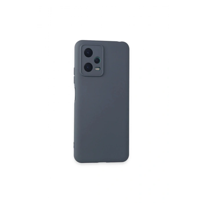 Redmi Note 12 5g Kılıf Nano İçi Kadife Silikon - Gri