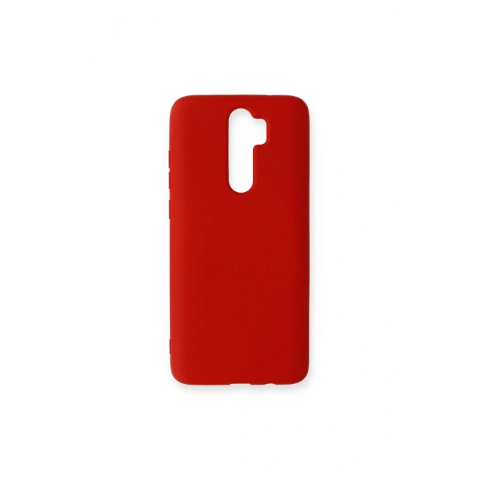 Redmi Note 8 Pro Kılıf Nano İçi Kadife Silikon - Kırmızı