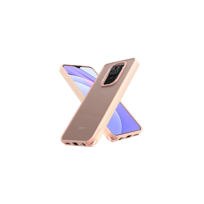 Redmi Note 9 Kılıf Elegant Kapak - Pudra