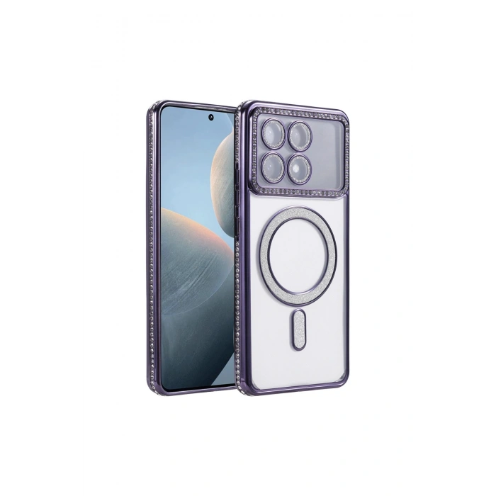 Poco X6 Pro Joke Simli Magneticsafe Kılıf - Derin Mor