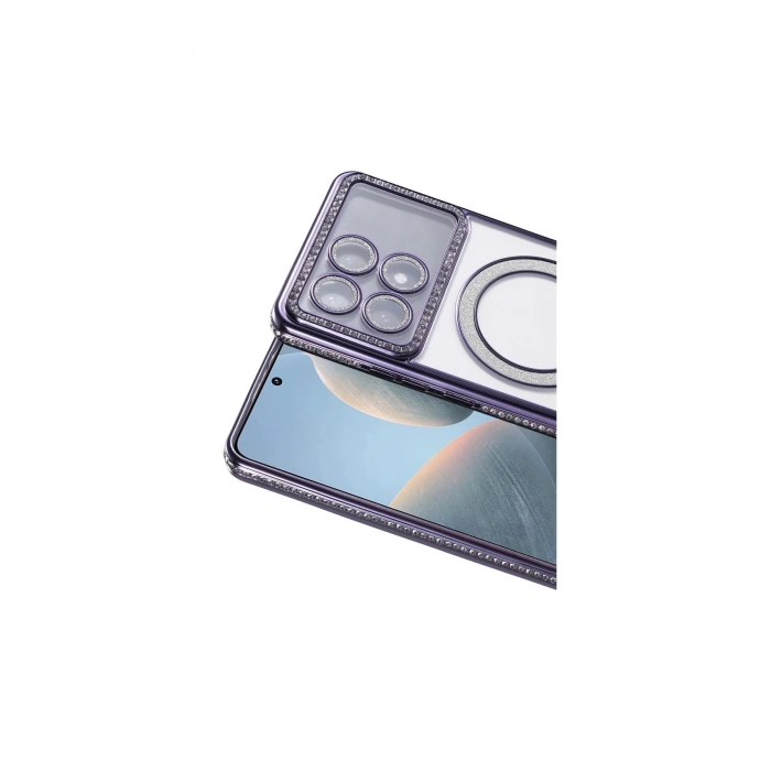 Poco X6 Pro Joke Simli Magneticsafe Kılıf - Derin Mor