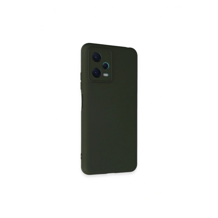 Redmi Note 12 5g Kılıf Nano İçi Kadife Silikon - Koyu Yeşil