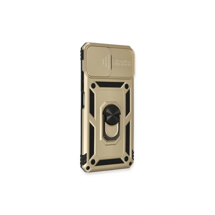 Mi 11 Lite Kılıf Pars Lens Yüzüklü Silikon - Gold