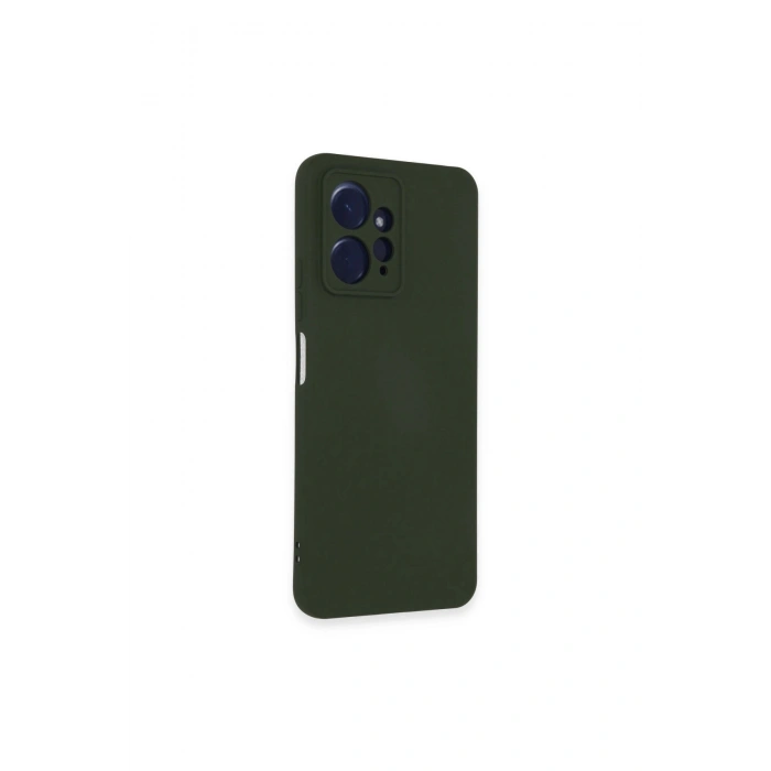 Redmi Note 12 4g Kılıf Nano İçi Kadife Silikon - Koyu Yeşil