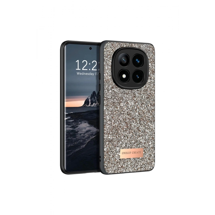 Onegif Redmi Note 14 Pro 4g Bright Simli Kapak - Gold