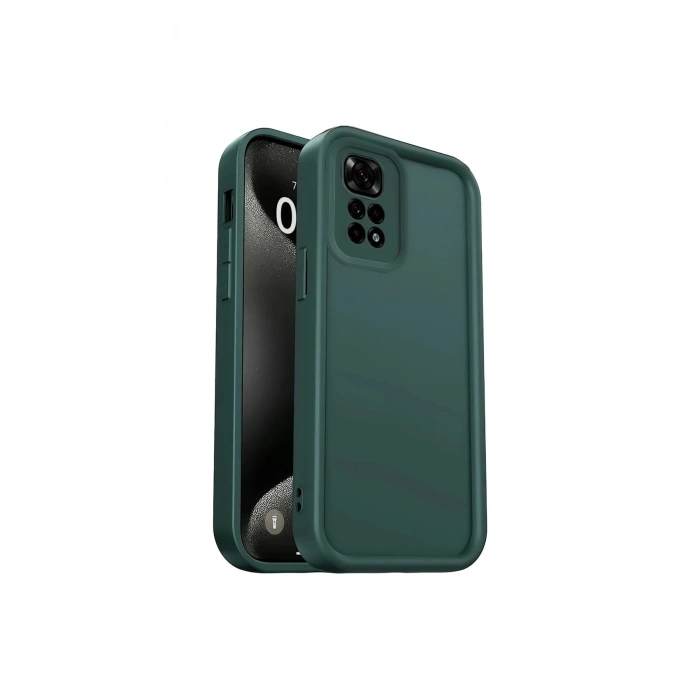 Redmi 10 2022 Kılıf Viera Silikon - Koyu Yeşil