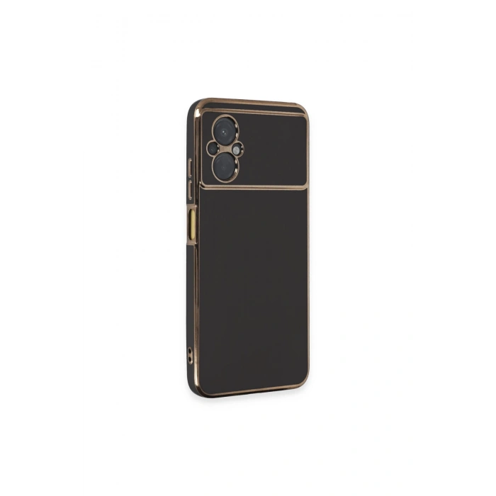 Poco M5 Kılıf Volet Silikon - Siyah