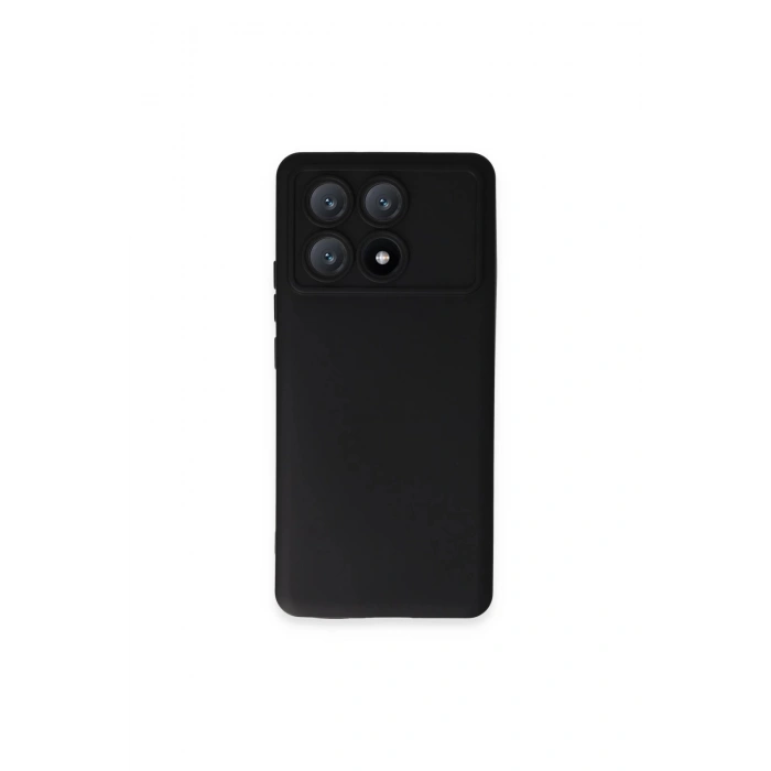 Poco X6 Pro Kılıf Nano İçi Kadife Silikon - Siyah
