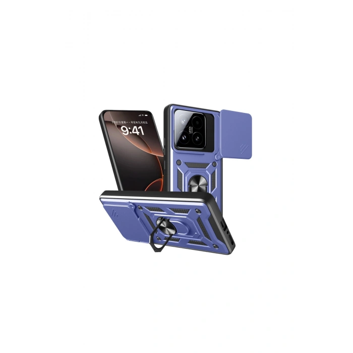 Mi 15t Pars Lens Yüzüklü Silikon - Lacivert