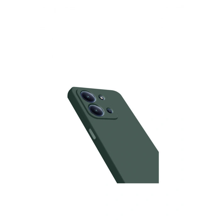 Redmi 15c 4g Nano İçi Kadife Silikon - Koyu Yeşil