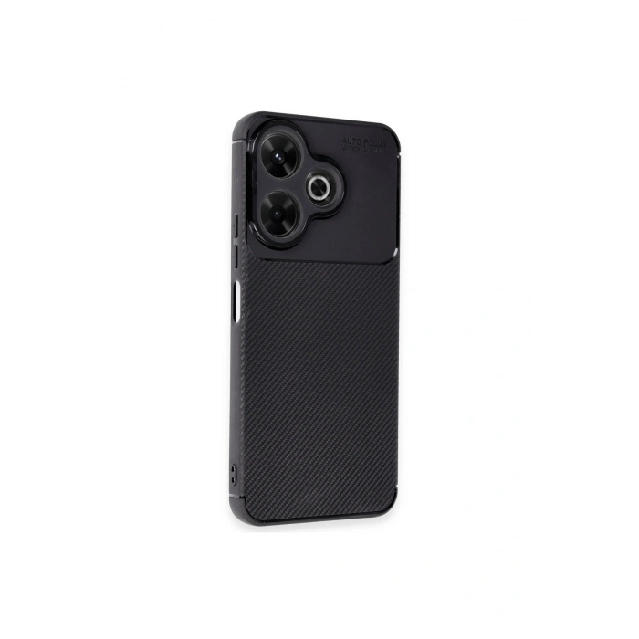 Redmi 13 4g Kılıf Auto Focus Karbon Kapak - Siyah