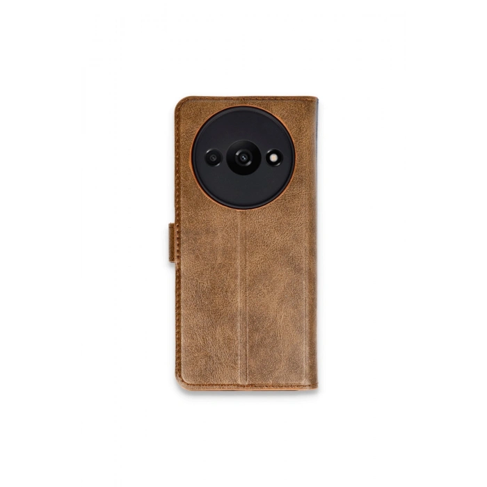 Redmi A3 4g Kılıf Trend S Plus Kapaklı Kılıf - Taba