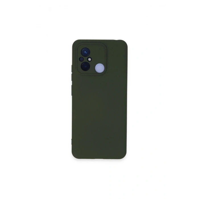 Redmi 12c Kılıf Nano İçi Kadife Silikon - Koyu Yeşil