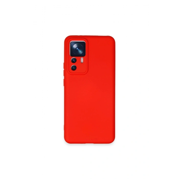 Mi 12t Pro Kılıf Nano İçi Kadife Silikon - Kırmızı