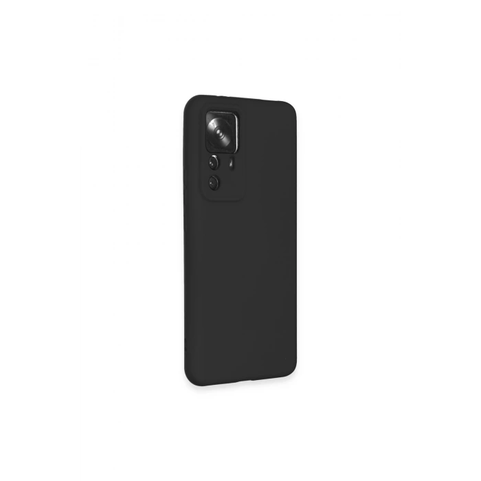 Mi 12t Pro Kılıf Nano İçi Kadife Silikon - Siyah
