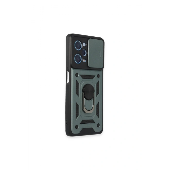 Redmi Note 12 Pro 5g Kılıf Pars Lens Yüzüklü Silikon - Yeşil