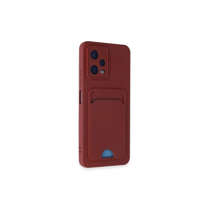 Redmi Note 12 4g Kılıf Kelvin Kartvizitli Silikon - Bordo
