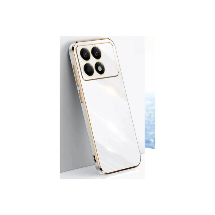 Poco X6 Pro Kılıf Volet Silikon - Beyaz