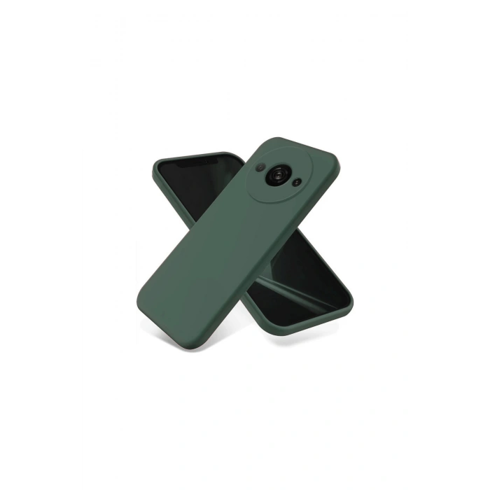Redmi A3 4g Kılıf First Silikon - Koyu Yeşil