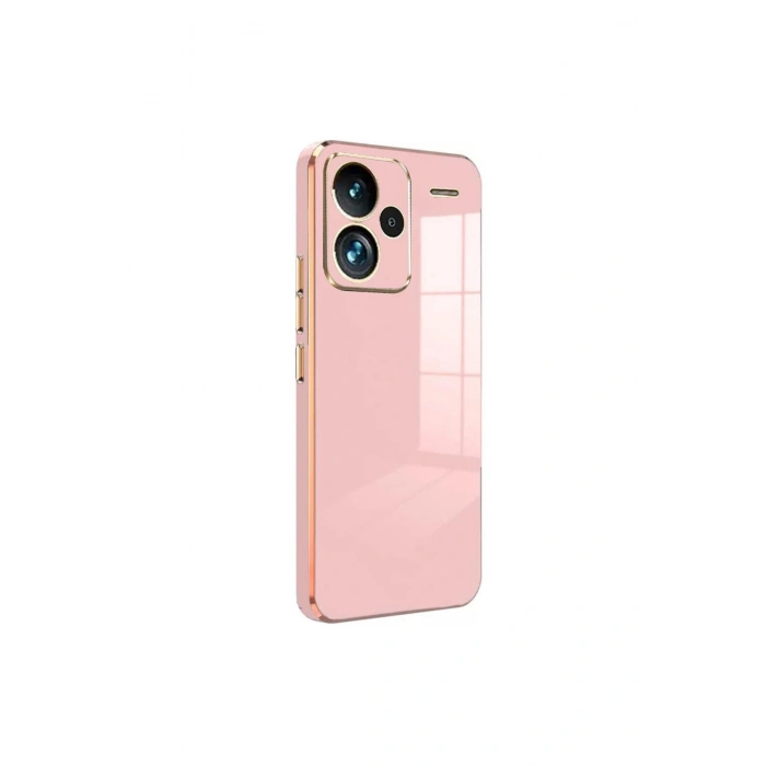 Redmi Note 13 Pro Plus Kılıf Volet Silikon - Pembe