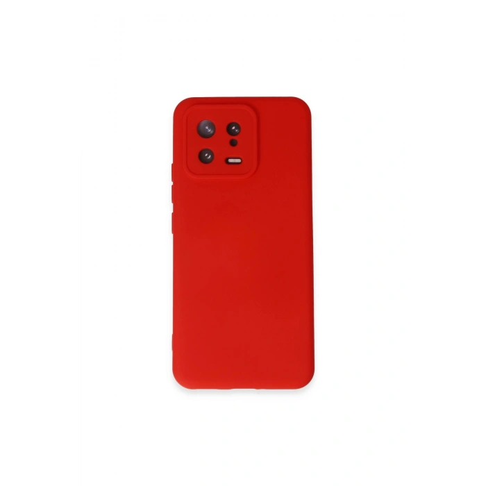 Mi 13 Kılıf Nano İçi Kadife Silikon - Kırmızı