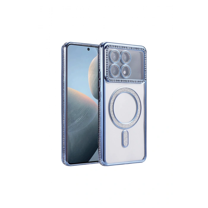 Poco X6 Pro Joke Simli Magneticsafe Kılıf - Mavi