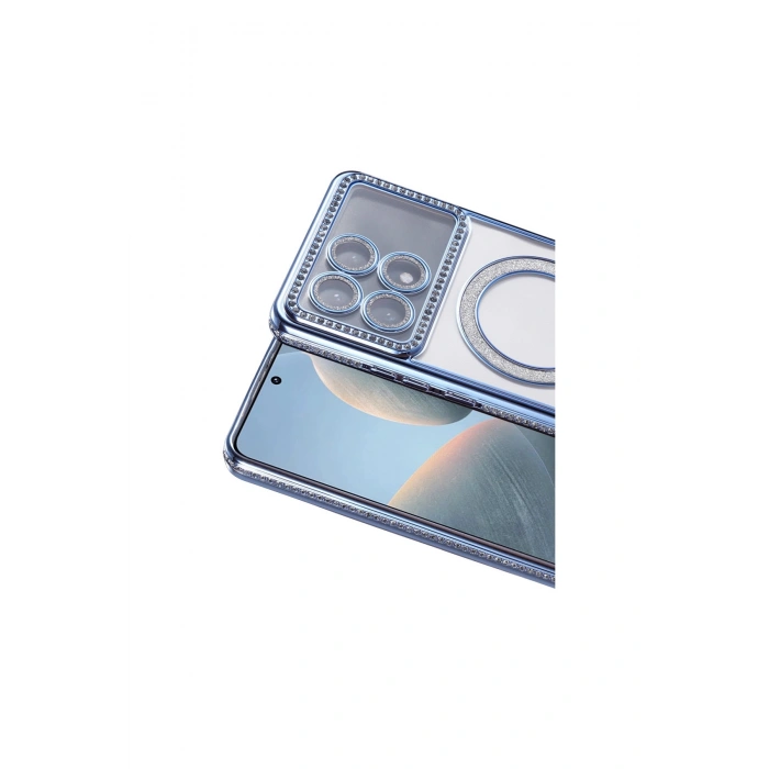 Poco X6 Pro Joke Simli Magneticsafe Kılıf - Mavi