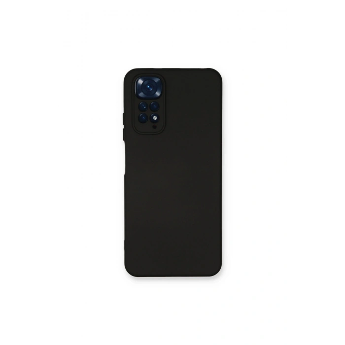 Redmi Note 11 Kılıf Nano İçi Kadife Silikon - Siyah