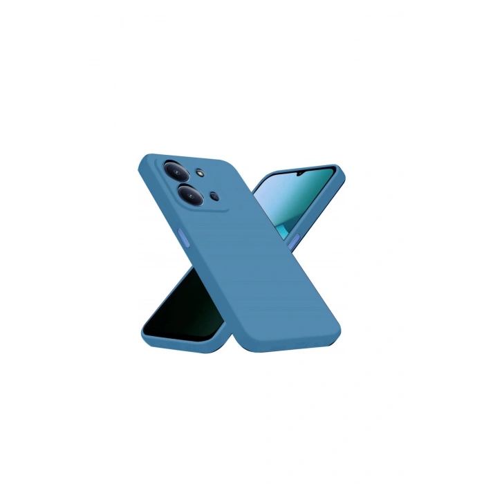 Redmi 15c 4g Nano İçi Kadife Silikon - Mavi
