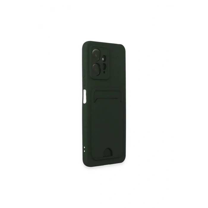Redmi Note 12 4g Kılıf Kelvin Kartvizitli Silikon - Koyu Yeşil