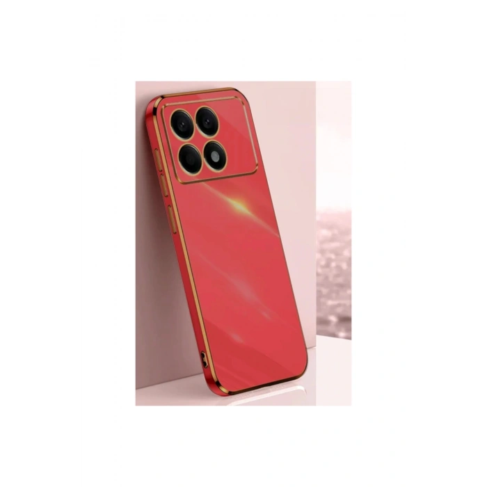 Poco X6 Pro Kılıf Volet Silikon - Kırmızı