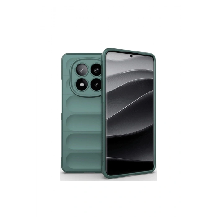 Redmi Note 14 Pro 5g Kılıf Optimum Silikon - Koyu Yeşil