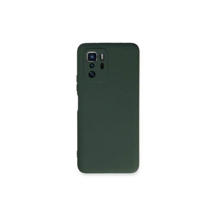 Poco X3 Gt Kılıf Nano İçi Kadife Silikon - Koyu Yeşil