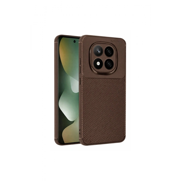 Redmi Note 15 4g Auto Focus Karbon Kapak - Kahverengi