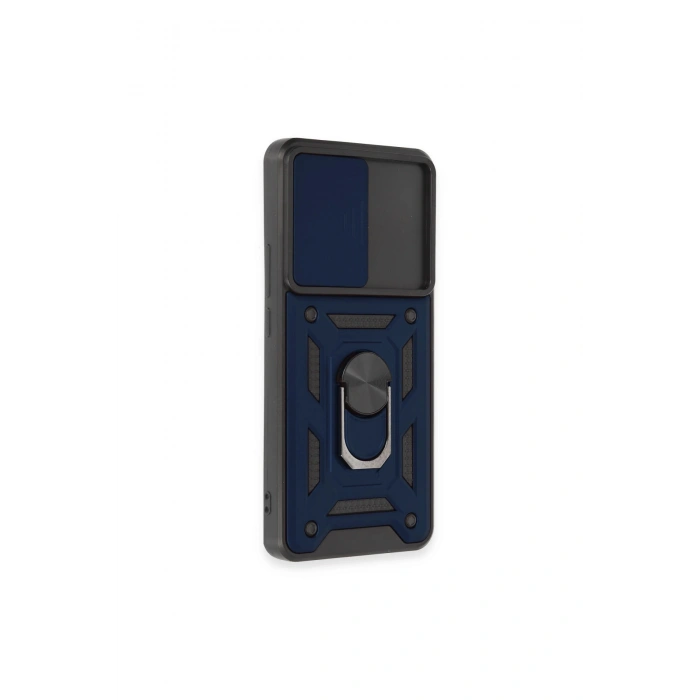 Mi 12t Pro Kılıf Pars Lens Yüzüklü Silikon - Lacivert