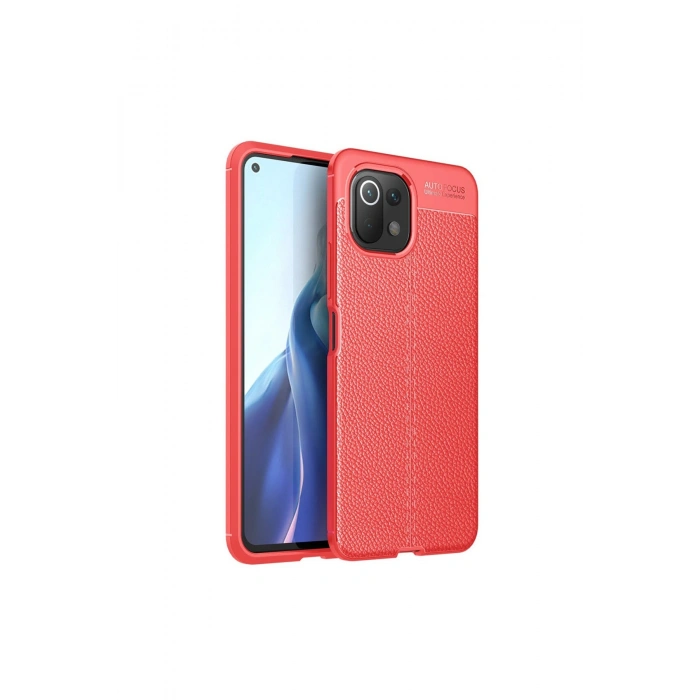 Mi 11 Lite Kılıf Auto Focus Kapak - Kırmızı
