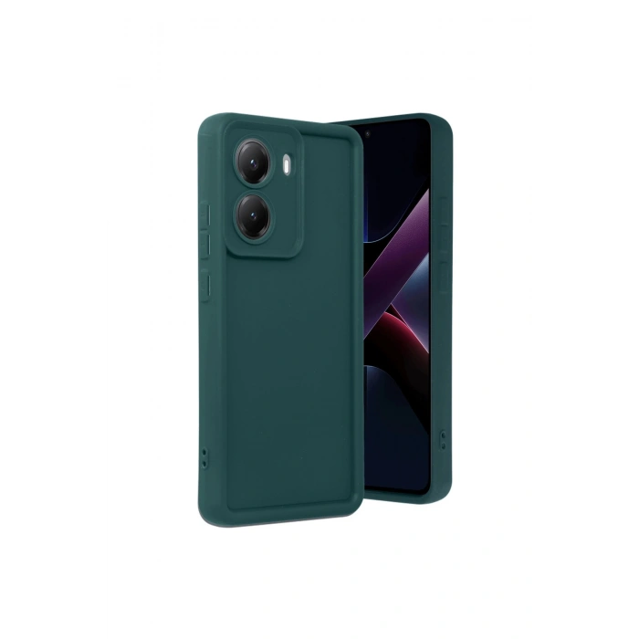 Poco X7 Pro Viera Silikon - Koyu Yeşil