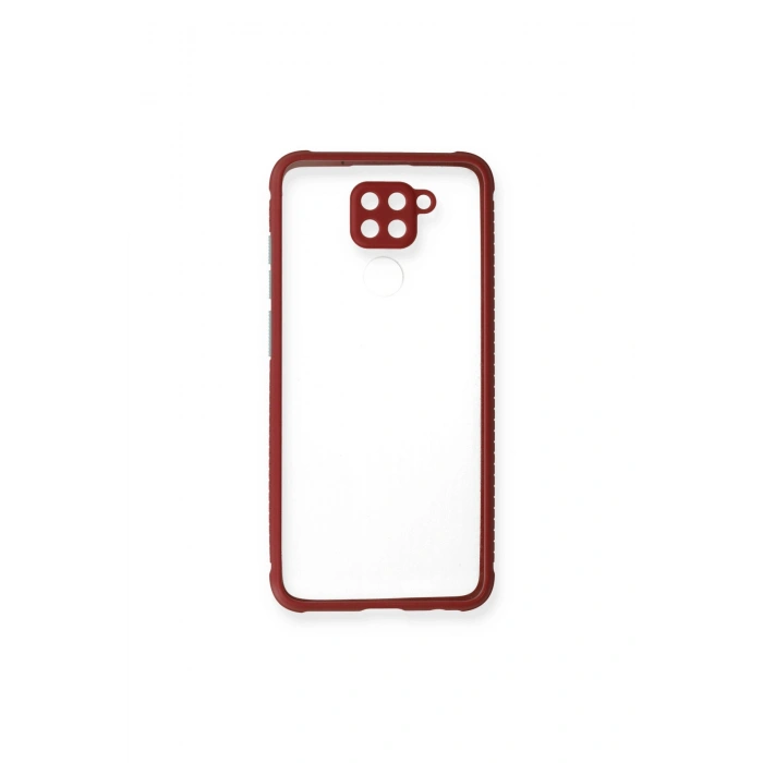 Redmi Note 9 Kılıf Miami Şeffaf Silikon - Fuşya