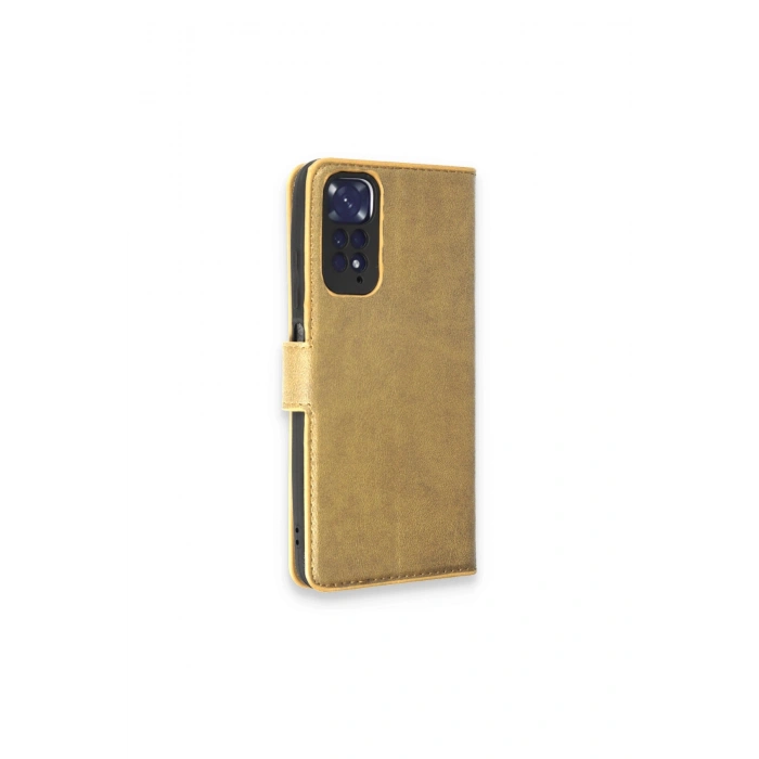 Redmi Note 11 Pro Kılıf Trend S Plus Kapaklı Kılıf - Gold