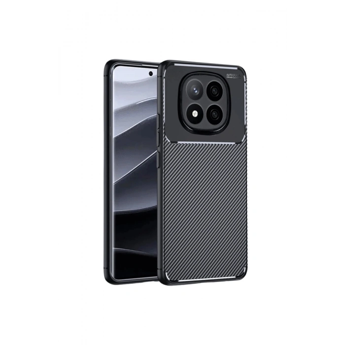 Redmi Note 14 Pro 5g Kılıf Auto Focus Karbon Kapak - Siyah