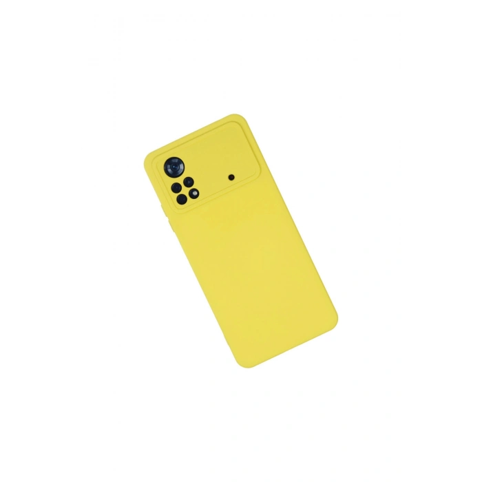 Poco X4 Pro 5g Kılıf Nano İçi Kadife Silikon - Sarı